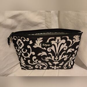 Thirty-One Black & White Damask Hot / Cold Pouch